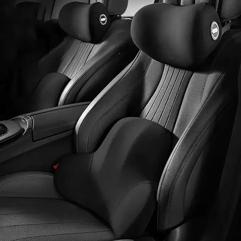 BackMellow lumbar pillow lifestyle — desk, car, and home use